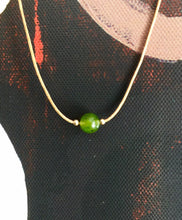 Load image into Gallery viewer, Genuine Natural Canada Nephrite Jade Choker, Waterproof Necklace, Simple Dainty Necklace