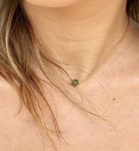 Load image into Gallery viewer, Genuine Natural Canada Nephrite Jade Choker, Waterproof Necklace, Simple Dainty Necklace