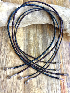 Waterproof Necklace, Braided Cord Necklace, Necklace for Pendant, Surfer Choker,  Hypoallergenic