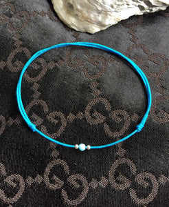 Waterproof Bracelet, Tiny Turquoise Bracelet, Beach, Friendship, Reminder, Family Bracelet