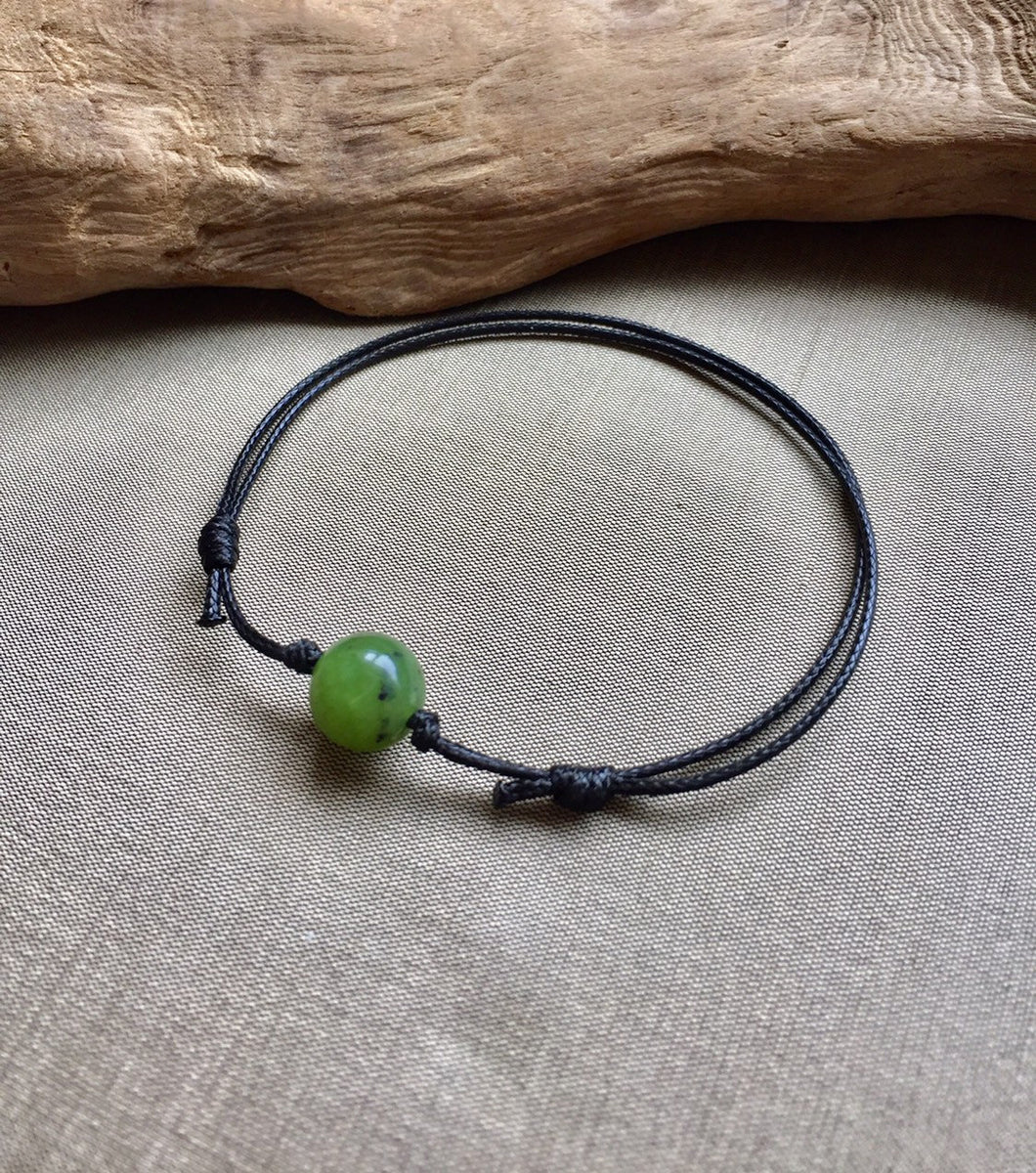 Mens Jade Bracelet, Canada Jade Bracelet, Green, Lucky Jade Bracelet, Protection Bracelet, Amulet