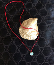 Load image into Gallery viewer, Red String Necklace, Lucky Jade Necklace, Jadeite Heart Pendant Necklace, Protection, Amulet