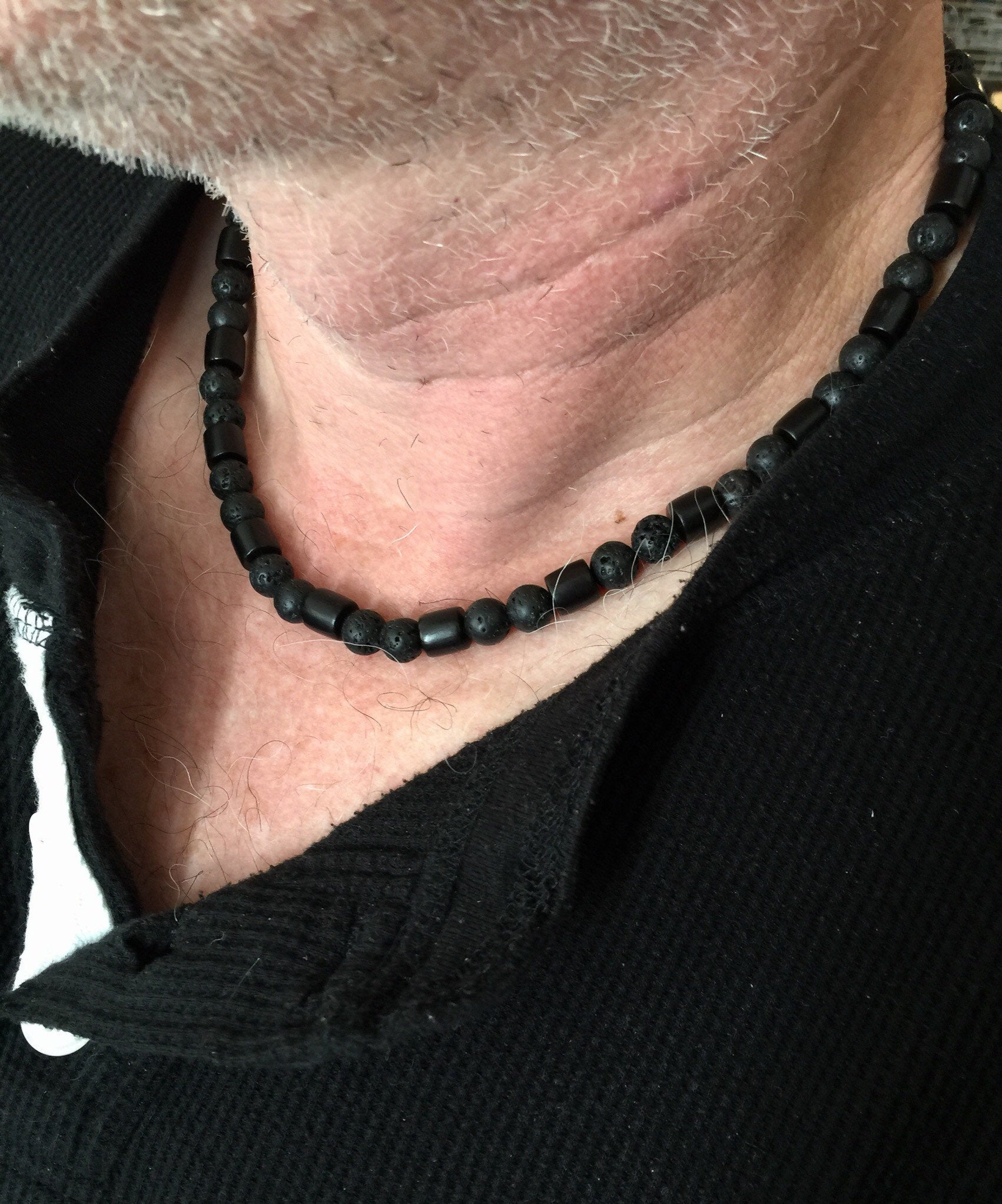 Black Titanium 3MM Bead Necklace Chain