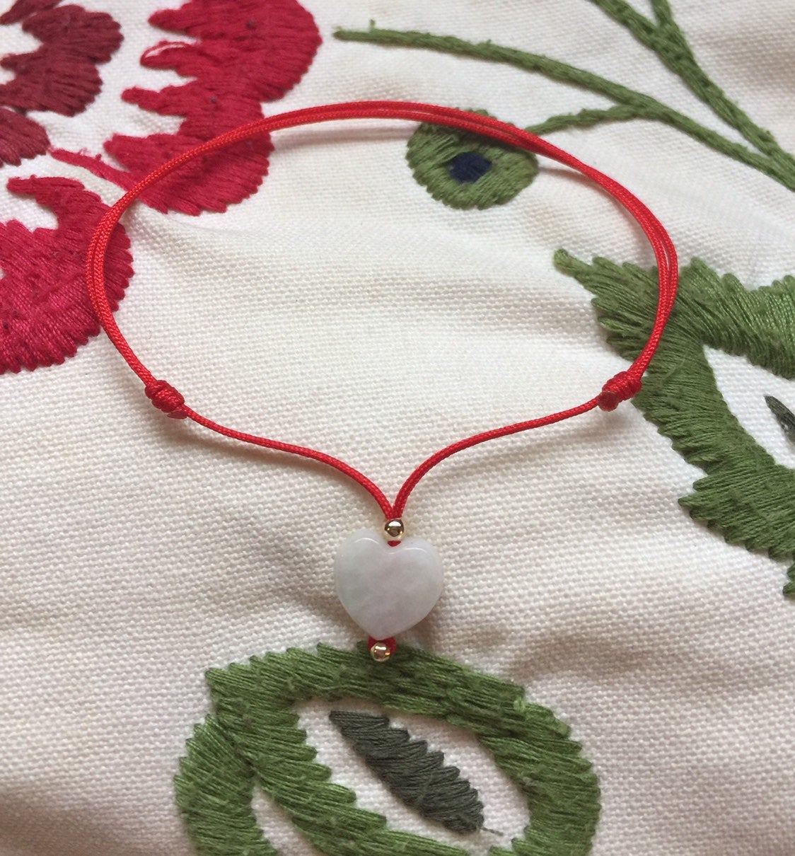 Red String Bracelet, Jade Doughnut Lucky Wish Braclet, Bracelet For  Protection, Gold Jingle Bell Kid - Yahoo Shopping