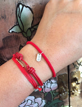 Load image into Gallery viewer, Red Cord Bracelet, Lucky Charm Bracelet, Stay Safe Bracelet, Protection Bracelet, Traveler Bracelet, Red String of Fate, Health &amp; Safety.