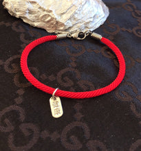 Load image into Gallery viewer, Red Cord Bracelet, Lucky Charm Bracelet, Stay Safe Bracelet, Protection Bracelet, Traveler Bracelet, Red String of Fate, Health &amp; Safety.