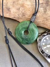 Load image into Gallery viewer, Authentic Natural Canadian Nephrite Jade Pendant, Canadian Jade Pendant, Nephrite Jade Choker, Jade Necklace Men, Father’s Day Gift.