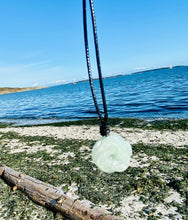 Load image into Gallery viewer, Jade necklace, Jadeite Rose Pendant, Natural Jadeite Necklace, Waterproof Necklace, Simple Necklace, Jade Choker, Jade necklace for girls.