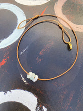 Load image into Gallery viewer, Gemstone Necklace, Genuine Natural Jadeite Necklace, BFF Necklace, Simple Thin Necklace, Jade Choker Necklace, Jade necklace for her