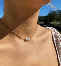 Load image into Gallery viewer, Gemstone Necklace, Genuine Natural Jadeite Necklace, BFF Necklace, Simple Thin Necklace, Jade Choker Necklace, Jade necklace for her