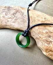 Load image into Gallery viewer, Authentic Natural Canadian Jade, Nephrite Jade Pendant, Canadian Jade Ring, Jade Necklace Men, Green Jade Necklace, Jade for Boyfriend.