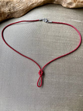 Load image into Gallery viewer, Waterproof Necklace, Black Cord Necklace, Red Cord Necklace, Necklace for Pendant, Surfer Choker, Custom Sized Necklace, Hypoallergenic.