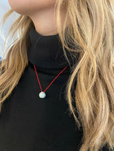 Load image into Gallery viewer, Gemstone Necklace, Genuine Natural Jadeite Jade Apple, Waterproof Necklace, Simple Dainty Necklace, Dainty Choker, necklace for her.