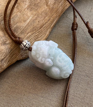 Load image into Gallery viewer, Jade Necklace, Jadeite Pendant Necklace, Protection Necklace, Lucky Pixiu Jadeite Pendant, Pixiu Jadeite Necklace, Feng Shui Jewelry.