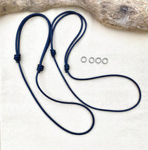 Load image into Gallery viewer, Waterproof Necklace, Black Cord Bracelet, Thick Cord Choker, Adjustable Necklace，Thick cord necklace for pendant, necklace for pendant men.