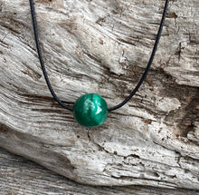 Load image into Gallery viewer, Gemstone Necklace, Genuine Green Malachite Necklace, Malachite Crystal Necklace, Natural Malachite Bead Choker, Malachite Necklace Men