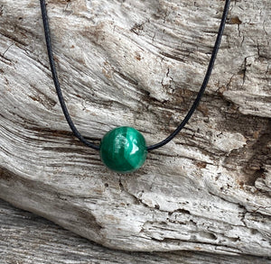 Gemstone Necklace, Genuine Green Malachite Necklace, Malachite Crystal Necklace, Natural Malachite Bead Choker, Malachite Necklace Men