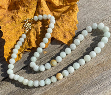 Load image into Gallery viewer, Jadeite Beaded Necklace, 100% Genuine Natural Untreated Jadeite Beads, Burmese Jadeite Necklace, Jade beaded necklace, jade necklace for her