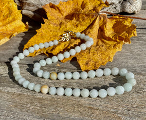 Jadeite Beaded Necklace, 100% Genuine Natural Untreated Jadeite Beads, Burmese Jadeite Necklace, Jade beaded necklace, jade necklace for her