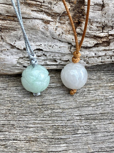 Jade Bead necklace, Lotus Flower Jadeite Pendant, Jadeite Pendant Necklace, Waterproof Necklace, Simple Jade Choker, jade necklace for girls