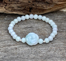 Load image into Gallery viewer, Jadeite Beaded Bracelet, Jadeite Rose, Healing Bracelet, Jade Beads Bracelet, jade bracelet women, Jadeite Bracelet, jade bracelet girls.