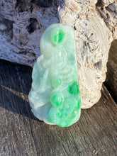 Load image into Gallery viewer, Certified Grade A Natural Untreated Jadeite, Emerald Green Jadeite, Jadeite Dragon Pendant, Jade Dragon Amulet, Jadeite Pendant Necklace.