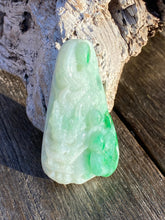 Load image into Gallery viewer, Certified Grade A Natural Untreated Jadeite, Emerald Green Jadeite, Jadeite Dragon Pendant, Jade Dragon Amulet, Jadeite Pendant Necklace.