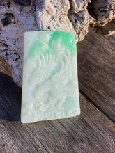 Load image into Gallery viewer, Certified Grade A Natural Untreated Jadeite, Emerald Green Jadeite, Jadeite Eagle Pendant, Jade Eagle Pendant, Jadeite Pendant Necklace