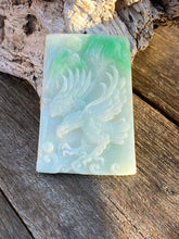 Load image into Gallery viewer, Certified Grade A Natural Untreated Jadeite, Emerald Green Jadeite, Jadeite Eagle Pendant, Jade Eagle Pendant, Jadeite Pendant Necklace