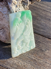 Load image into Gallery viewer, Certified Grade A Natural Untreated Jadeite, Emerald Green Jadeite, Jadeite Eagle Pendant, Jade Eagle Pendant, Jadeite Pendant Necklace