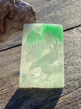 Load image into Gallery viewer, Certified Grade A Natural Untreated Jadeite, Emerald Green Jadeite, Jadeite Eagle Pendant, Jade Eagle Pendant, Jadeite Pendant Necklace