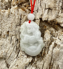 Load image into Gallery viewer, Jadeite Pendant Necklace, Protection Necklace, kids Lucky Jade Choker, Chinese Twelve Zodiacs Jadeite Pendant, Tiger Monkey Horse Ox Rat Dog