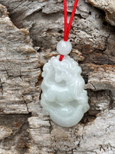 Load image into Gallery viewer, Jadeite Pendant Necklace, Protection Necklace, kids Lucky Jade Choker, Chinese Twelve Zodiacs Jadeite Pendant, Tiger Monkey Horse Ox Rat Dog