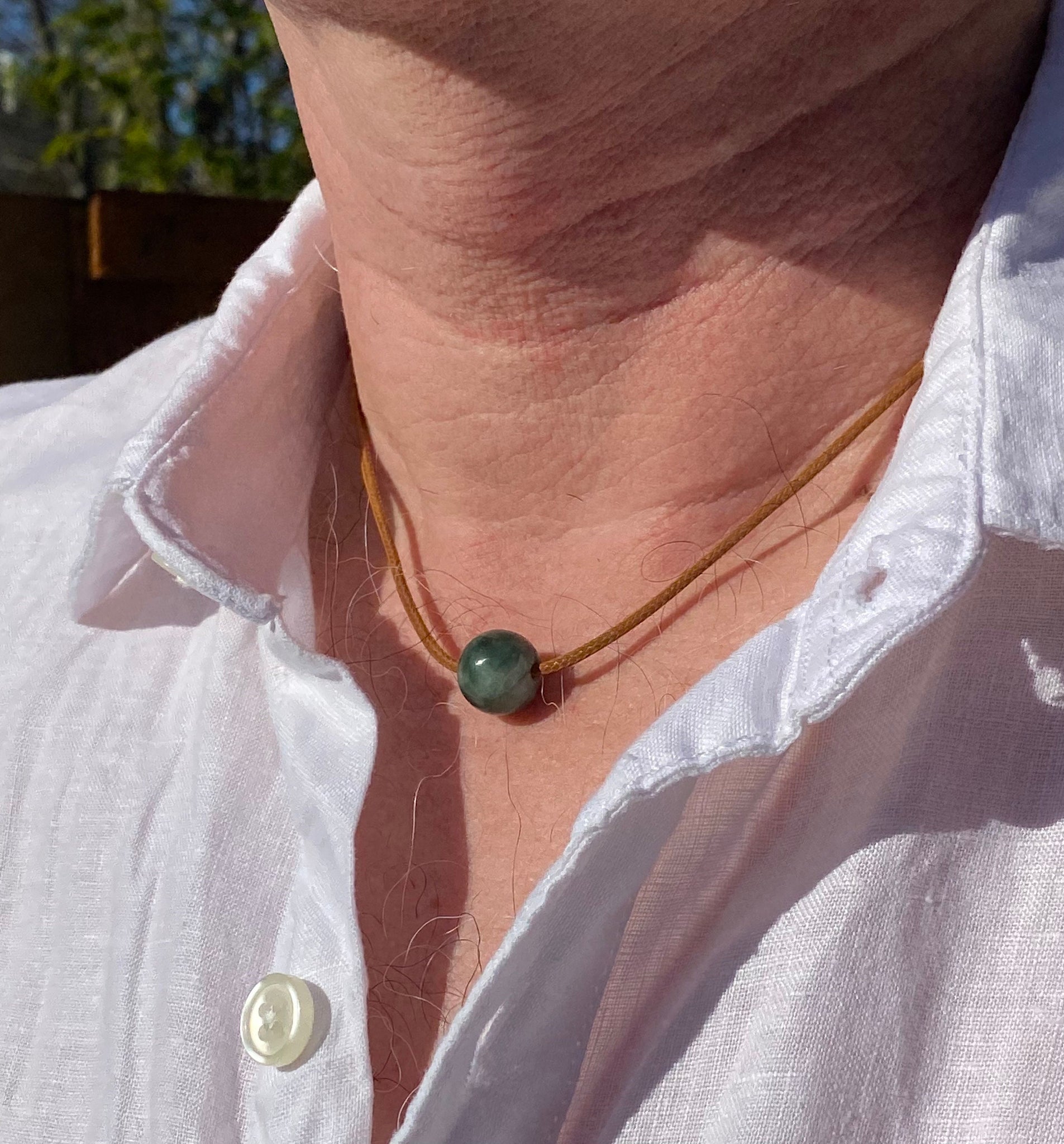 Bold Light Green Jade Beaded Stretch Bracelet with Cloisonné Bead – My  Urban Gems