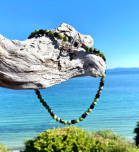 Load image into Gallery viewer, Mens Jade Beads Necklace, Black Sandalwood Beads, Canadian Nephrite Jade, Jade Necklace for Him, Mens Wood Beads Necklace, necklace for guy.