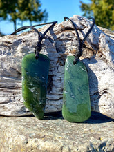 Load image into Gallery viewer, Set of Authentic Natural Canadian Jade, Nephrite Jade Pendants Canada Jade Pendants Mens Jade Necklace, Jade for Couples, Father &amp; Son Jade.