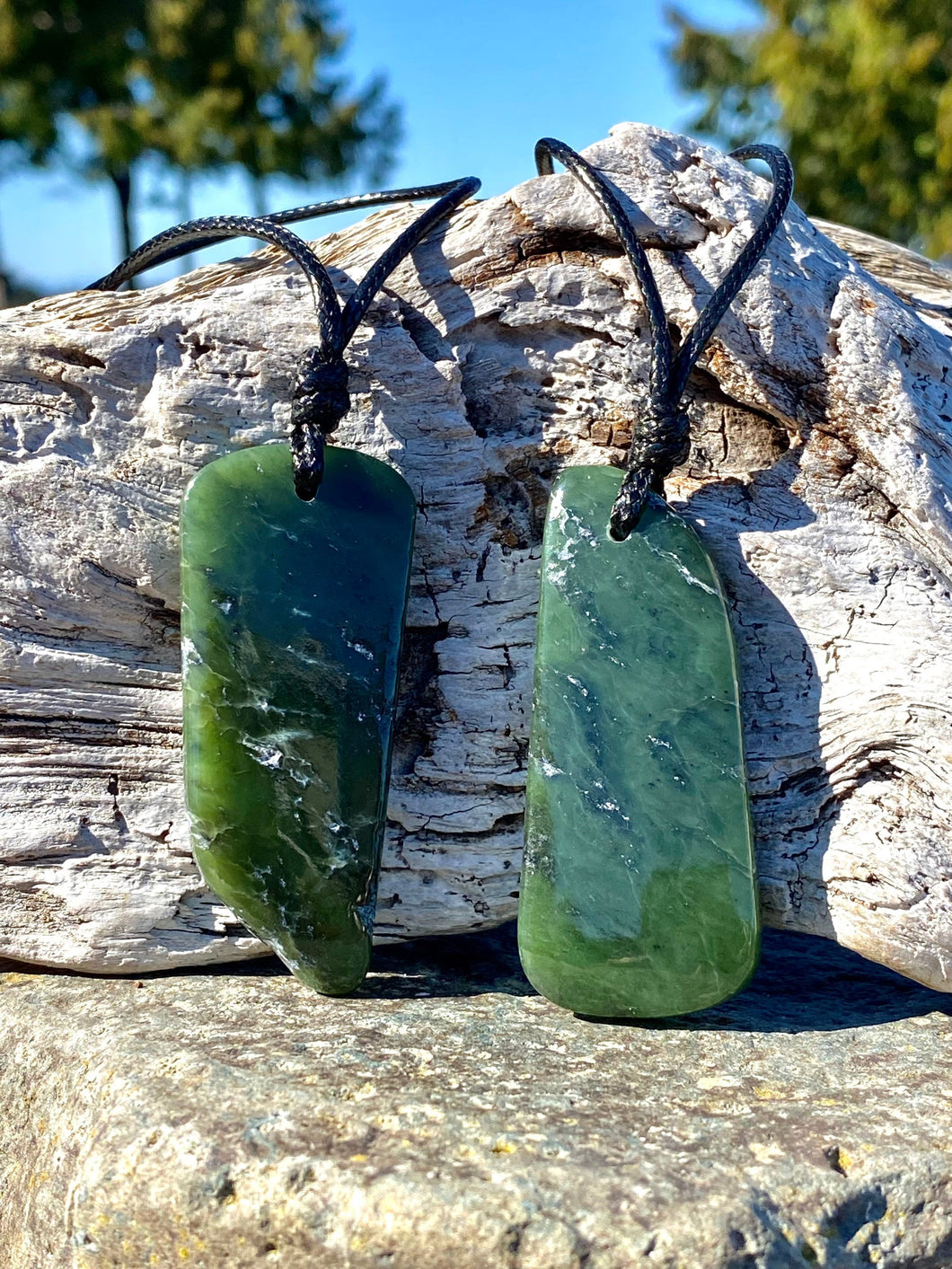 Set of Authentic Natural Canadian Jade, Nephrite Jade Pendants Canada Jade Pendants Mens Jade Necklace, Jade for Couples, Father & Son Jade.