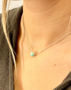 Good Luck Jade Necklace, Jade Necklace for Girls, Dainty Green Jade Bead Necklace, jade necklace for women, Lucky Jade Necklace for Her.