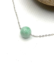 Load image into Gallery viewer, Good Luck Jade Necklace, Jade Necklace for Girls, Dainty Green Jade Bead Necklace, jade necklace for women, Lucky Jade Necklace for Her.