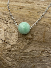 Load image into Gallery viewer, Good Luck Jade Necklace, Jade Necklace for Girls, Dainty Green Jade Bead Necklace, jade necklace for women, Lucky Jade Necklace for Her.