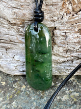 Load image into Gallery viewer, Authentic Natural Canadian Nephrite Jade Pendant, Canadian Jade Pendant, Nephrite Jade Pendant Choker, Mens Jade Necklace, Father’s Day Gift