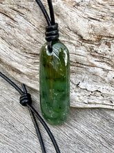 Load image into Gallery viewer, Authentic Natural Canadian Nephrite Jade Pendant, Canadian Jade Pendant, Nephrite Jade Pendant Choker, Mens Jade Necklace, Father’s Day Gift