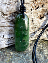 Load image into Gallery viewer, Authentic Natural Canadian Nephrite Jade Pendant, Canadian Jade Pendant, Nephrite Jade Pendant Choker, Mens Jade Necklace, Father’s Day Gift