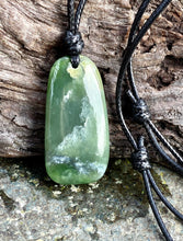 Load image into Gallery viewer, Authentic Natural Canadian Nephrite Jade , Canadian Jade Pendant, Mens Jade Necklace, Jade Necklace for Mens, Green Jade, Gift for him.