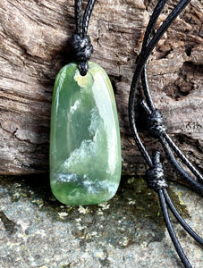 Authentic Natural Canadian Nephrite Jade , Canadian Jade Pendant, Mens Jade Necklace, Jade Necklace for Mens, Green Jade, Gift for him.