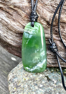 Authentic Natural Canadian Nephrite Jade , Canadian Jade Pendant, Mens Jade Necklace, Jade Necklace for Mens, Green Jade, Gift for him.