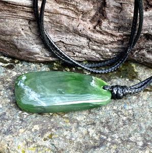 Authentic Natural Canadian Nephrite Jade , Canadian Jade Pendant, Mens Jade Necklace, Jade Necklace for Mens, Green Jade, Gift for him.