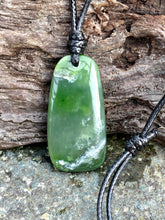 Load image into Gallery viewer, Authentic Natural Canadian Nephrite Jade , Canadian Jade Pendant, Mens Jade Necklace, Jade Necklace for Mens, Green Jade, Gift for him.