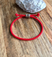 Load image into Gallery viewer, Lucky Red Cord Bracelet, Energy Bracelet, Protection Bracelet, Traveler Bracelet, String Bracelet