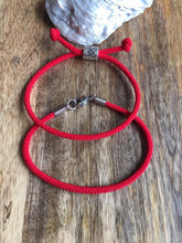 Load image into Gallery viewer, Lucky Red Cord Bracelet, Energy Bracelet, Protection Bracelet, Traveler Bracelet, String Bracelet